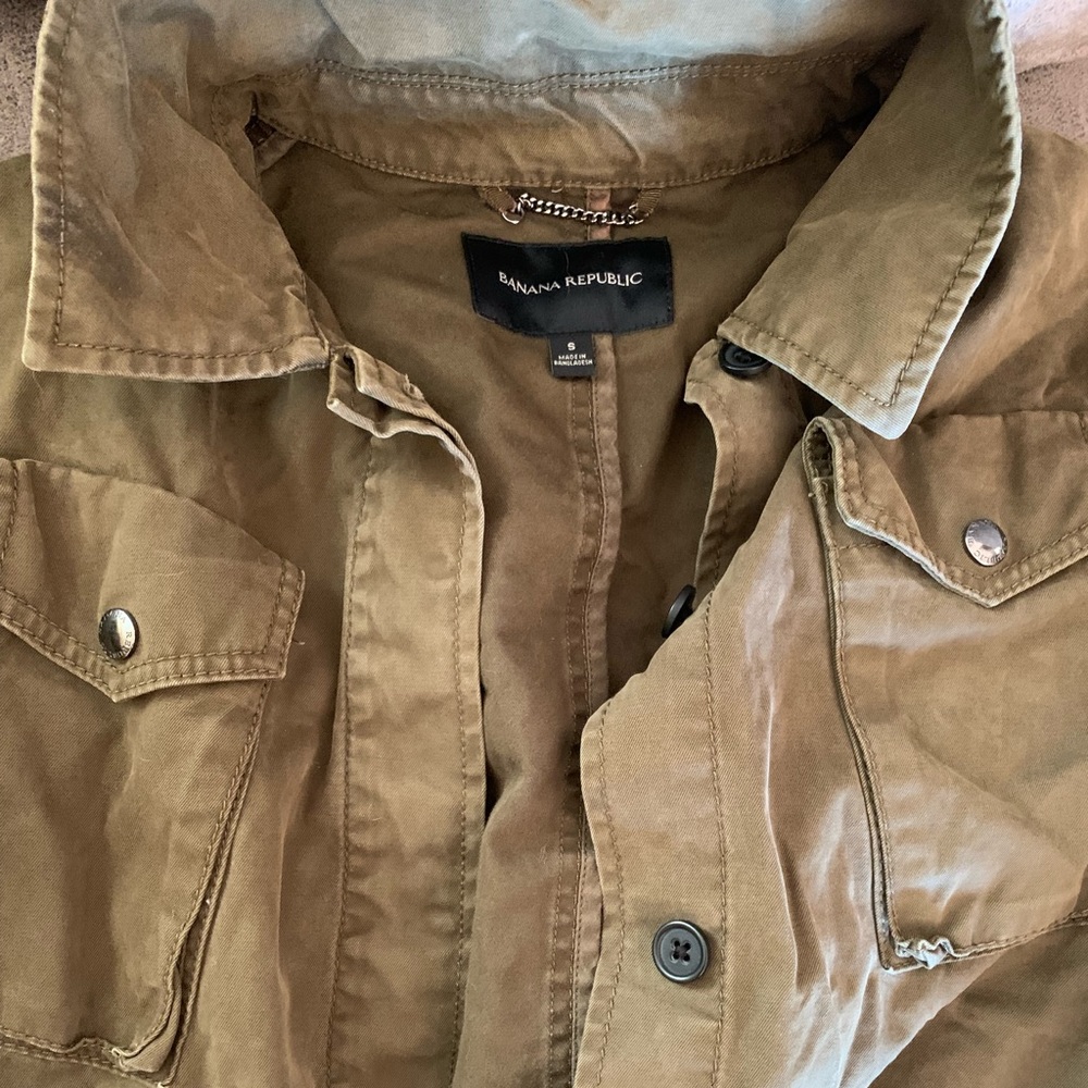 banana republic military coat